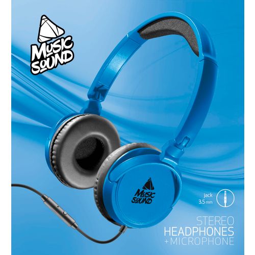 Cellularline Music Sound slušalice on-ear blue slika 3