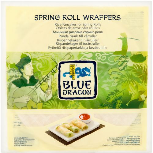 BLUE DRAGON spring roll wrappers-rižin papir 134g slika 1