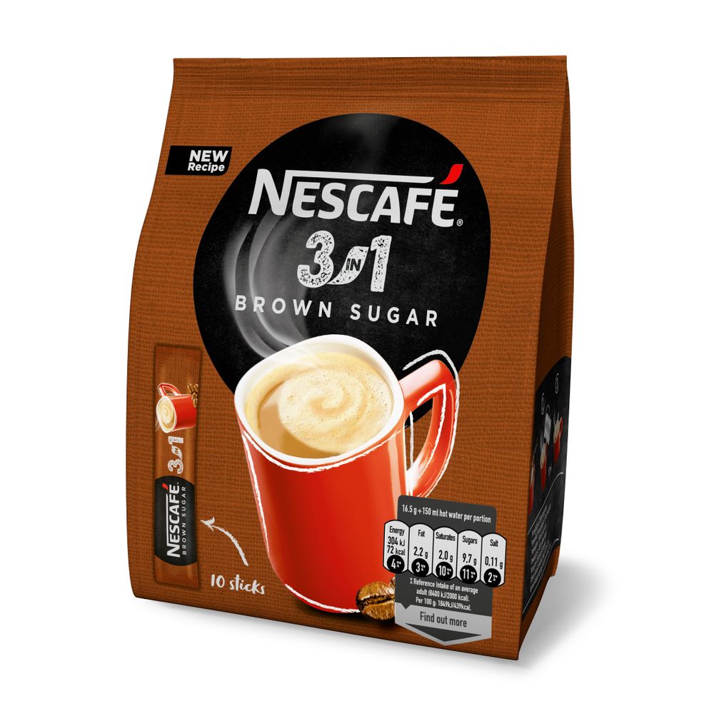 Nescafe 3u1 vrećica Brown sugar 165g slika 1