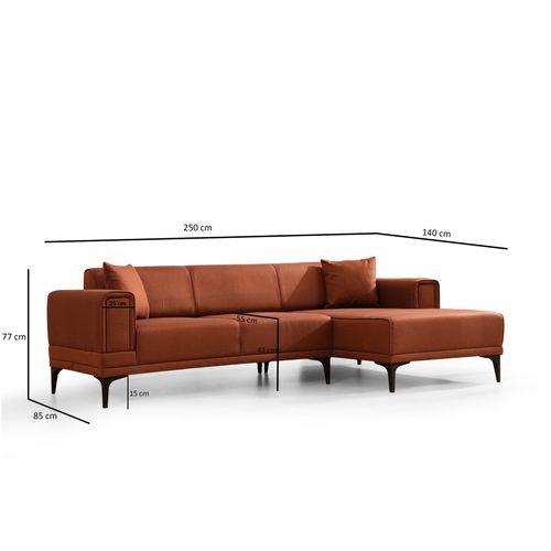 Ugaona Sofa- Krevet Horizon Right - Crvena slika 8