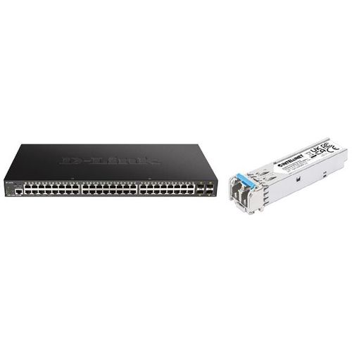 D-Link 48G DGS-1250-52XMP/E Switch + Intellinet modul SFP1Gb slika 1