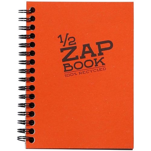 Clairefontaine Demi Zap book A6 80gr 80L, mix boja, spiralni uvez, 100% reciklirani papir slika 3