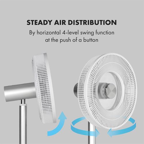 Klarstein Whisperwind Wireless stojeći ventilator, Bijela slika 22