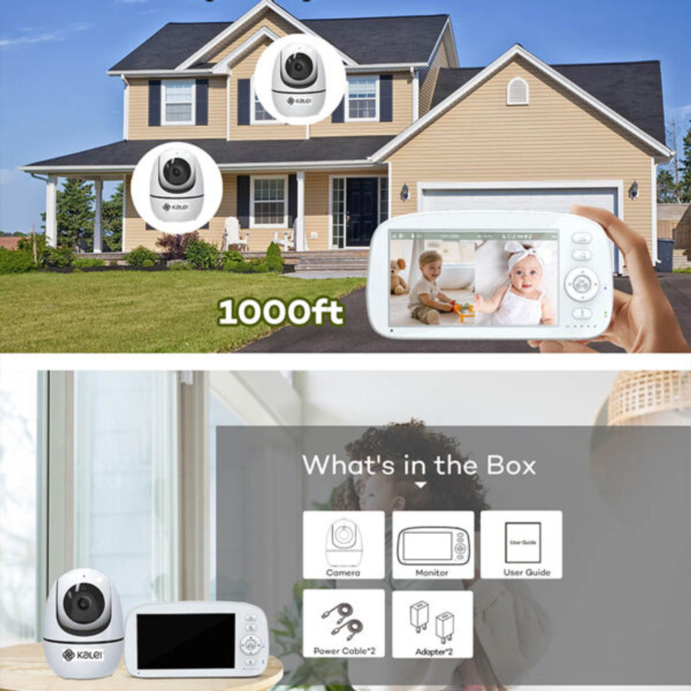 Kalei Video Baby monitor 5“ BM5G09L sa uspavankama slika 6