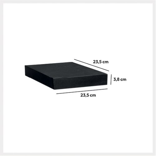 FIVE ZIDNA POLICA 23,5X23,5X3,8CM MDF/DRVO CRNA 138952A slika 2