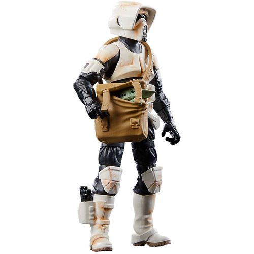 Star Wars the Mandalorian Speeder Bike Scout Trooper & Grogu figure 9cm slika 6