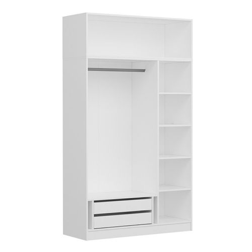 Woody Fashion Garderoba, Minar 3 Mebran Kapak 2 Çekmece 255 - White slika 6