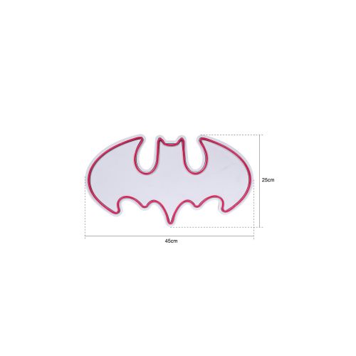 Wallity Ukrasna plastična LED rasvjeta, Batman Bat Light - Pink slika 14