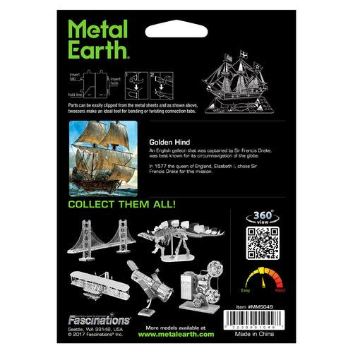 Metal Earth 3D Metalna Maketa - Engleska Galija Golden Hind slika 3