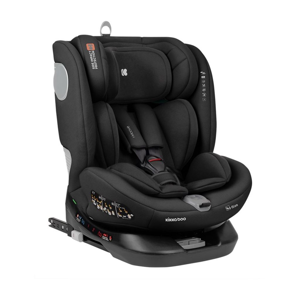 Kikka Boo Rotirajuća autosjedalica i-Moove 40-150cm i-Size Isofix, Black slika 1