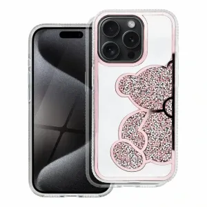 TEDDY BEAR maska ​​za iPhone 16 Pro Max - pink