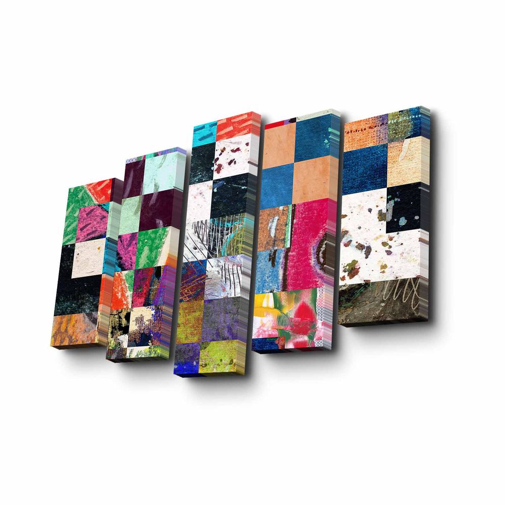 Dekorativna Slika na Platnu u 5 Dijelova - 5PUC-118 Multicolor slika 3