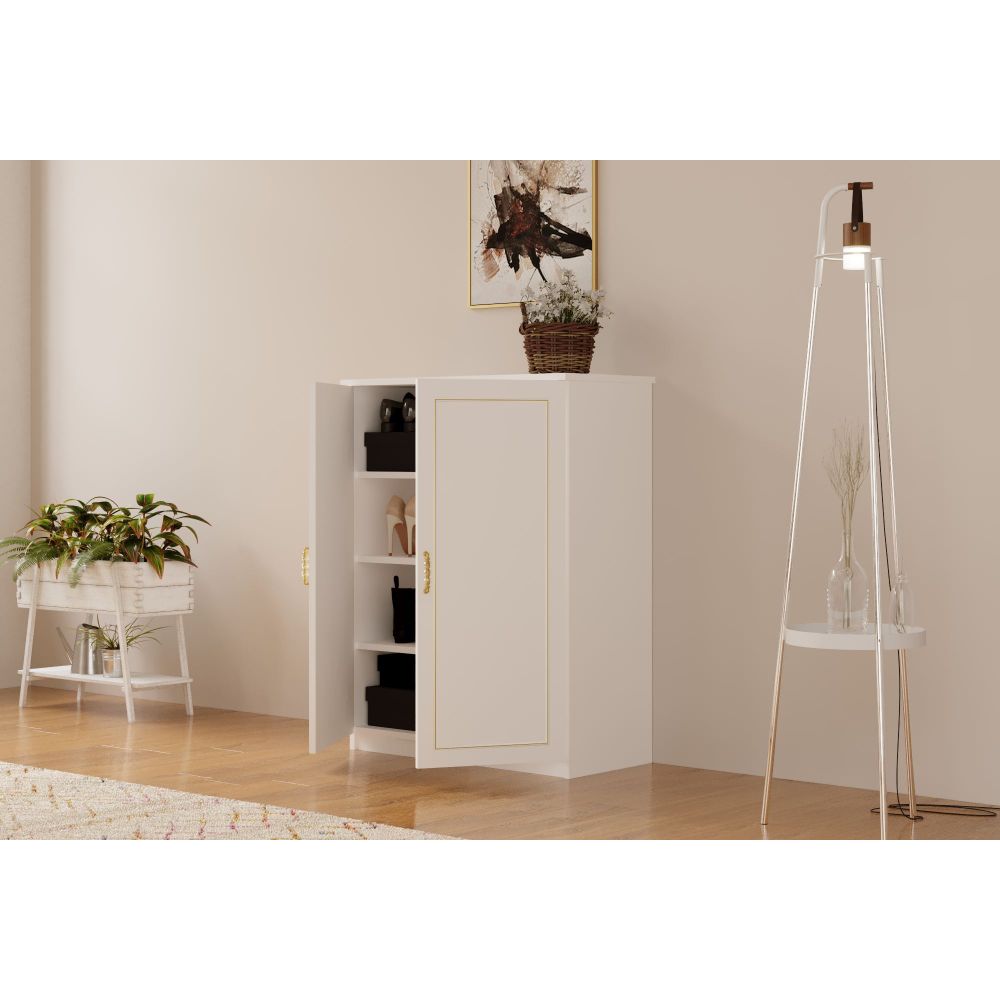 Kabinet za cipele Rb-086 u mat bijeloj boji slika 3