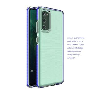 Spring Case prozirna zaštitna gel maska sa okvirom u boji za Samsung Galaxy A12 / Galaxy M12