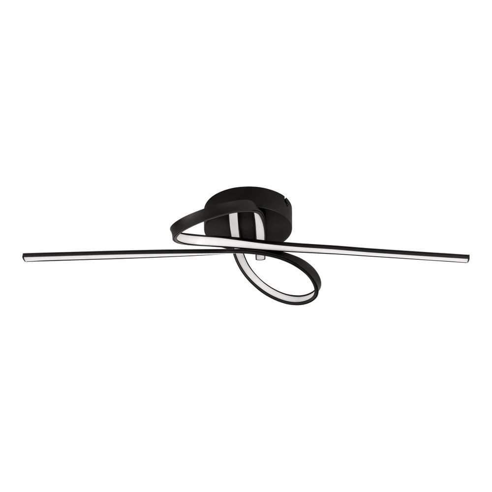 Eglo Selvina 1 zidna/stropna LED lampa, 23W, d-690, aluminij crno-bijela slika 1