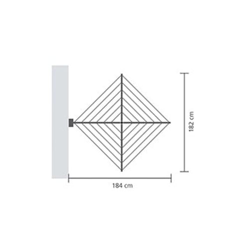 Brabantia zidni sušilica za rublje WALLFIX, 24 m slika 7