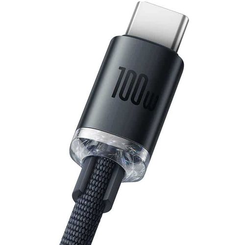 Baseus Crystal Shine kabel USB na USB-C 100W 2m (crni) slika 2