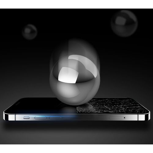 Dux Ducis 10D zaštitno staklo od kaljenog stakla Potpuna pokrivenost s okvirom za iPhone 12 Pro Max crna slika 3