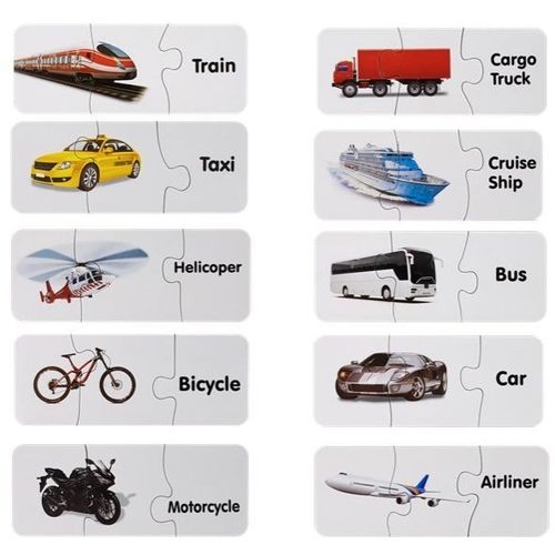 Edukativne puzzle - transportna vozila na engleskom slika 2