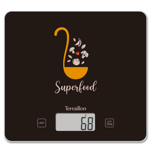 Terraillon kuhinjska vaga T1040 SUPER FOOD BLACK 