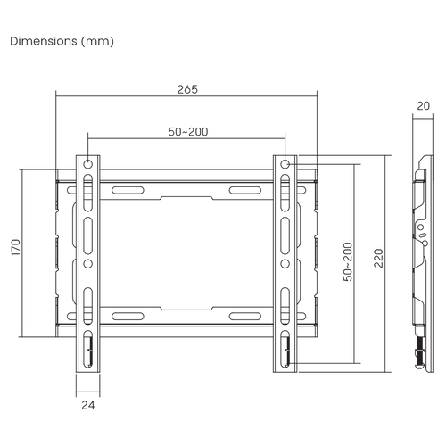 Sbox zidni stalaka PLB-2222F-2 slika 6