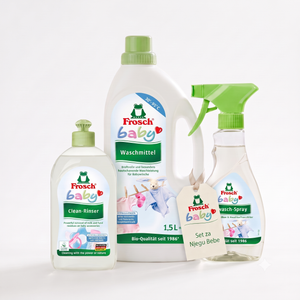 Frosch Baby Care Set 3/1  Deterdžent za dječiji veš, Skidač mrlja i Deterdžent za dječiji pribor