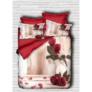 119 Red
White
Green Double Duvet Cover Set