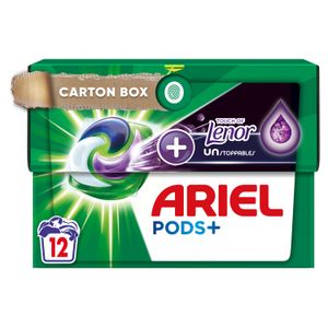 Ariel Kapsule za pranje veša + Touch of Lenor Purple Unstoppables 12 kom, 12 pranja