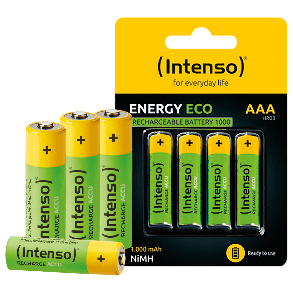 (Intenso) Baterija punjiva AAA / HR03, 1000 mAh, blister 4 kom - AAA / HR03/1000 slika 2