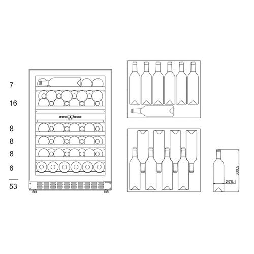 WineCave 800 60D mQuvée vinska vitrina slika 6