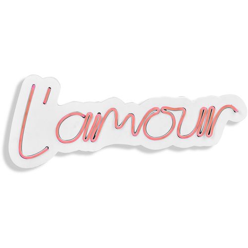 Wallity Ukrasna plastična LED rasvjeta, L'amour - Pink slika 5