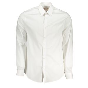 GUESS JEANS MEN'S WHITE LONG SLEEVE SHIRT