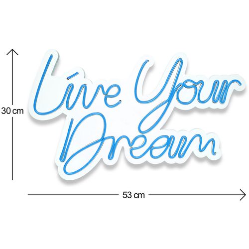 Wallity Ukrasna plastična LED rasvjeta, Live Your Dream - Blue slika 5