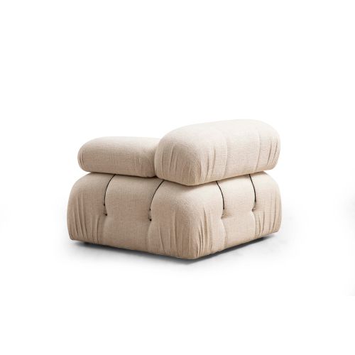 Atelier Del Sofa Kutna garnitura, Krem, Bubble Cream Bouclette  L1-O1-1R-PUF slika 8