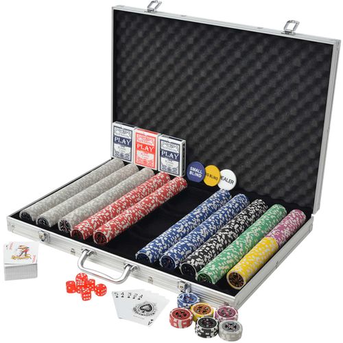 Set za Poker s 1000 Laserskih Žetona Aluminijum slika 22