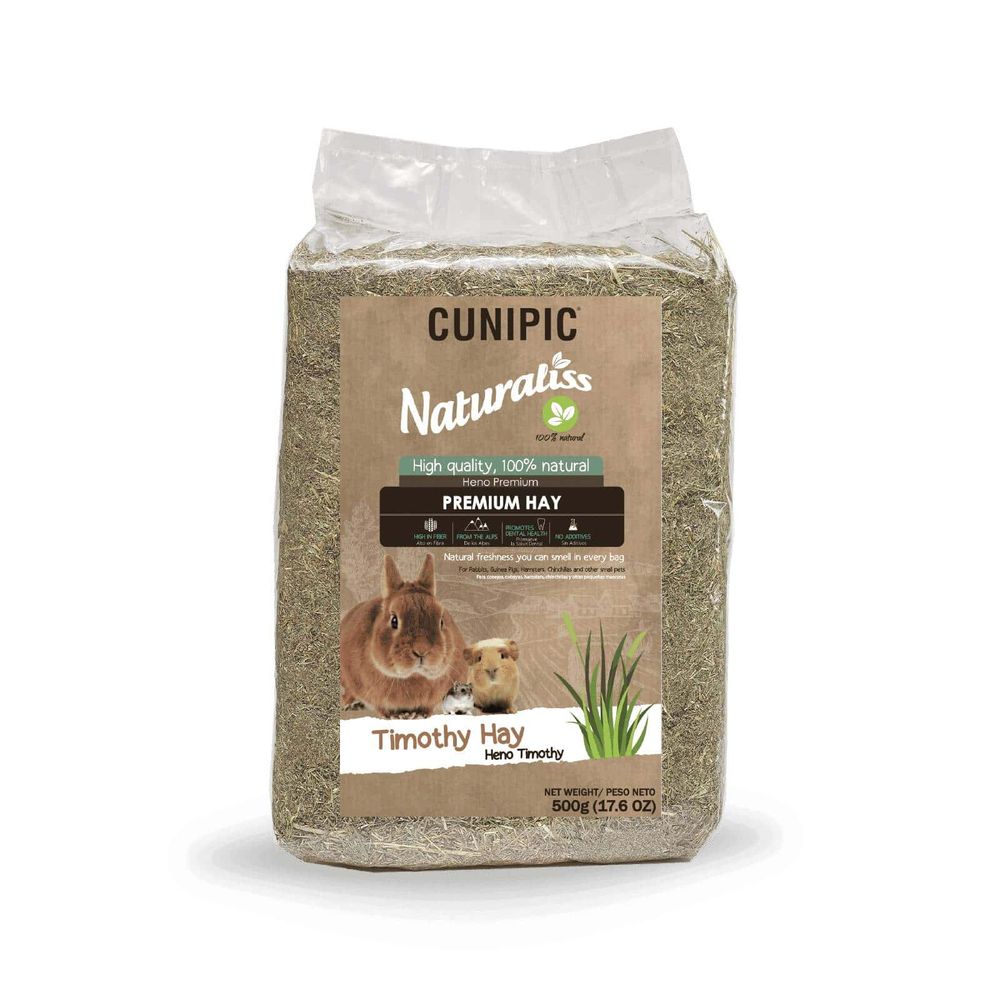 Cunipic Naturaliss Premium Timothy sijeno 500g za kuniće i glodavce slika 1
