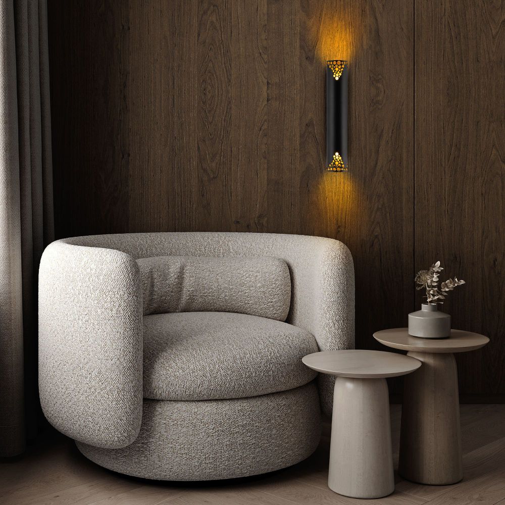 Zidna Lampa Halo - 15371, boje: Crna slika 3