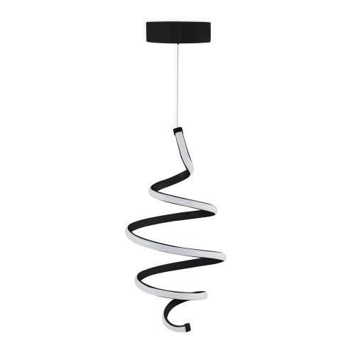 Niriss - Black, White Light Black Chandelier slika 3