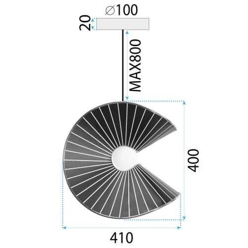 Lampa Viseća APP1500-1CP slika 7