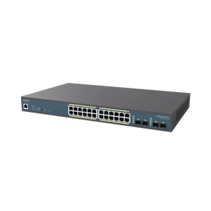 24-portni GbE PoE Switch s 410W i 4xSFP L2 19"