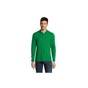 WINTER II muška polo majica sa dugim rukavima - Kelly green, XL 