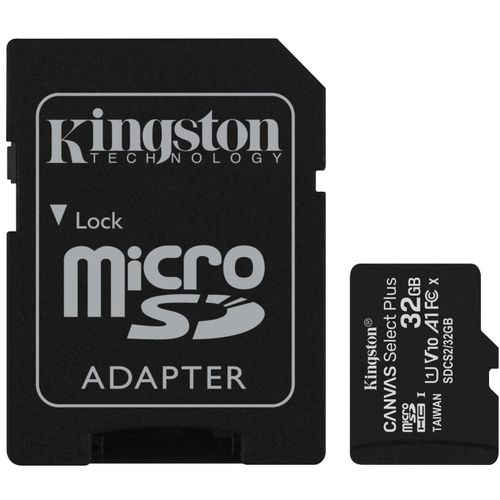 Kingston A1 MicroSDHC 32GB 100R class 10 SDCS2/32GB + adapter slika 1