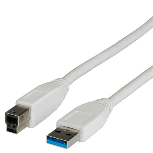 Secomp USB3.0 A-B M/M beige 1.8m slika 1