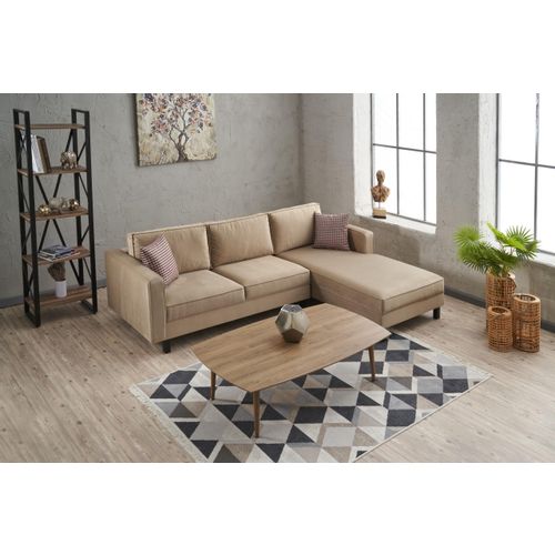 Atelier Del Sofa Kutna garnitura, Krem, Kale Velvet Right - Cream slika 3