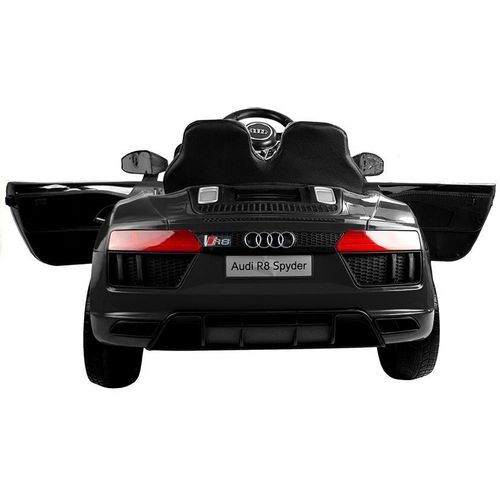 Licencirani auto na akumulator Audi R8 Spyder - crni/lakirani slika 4