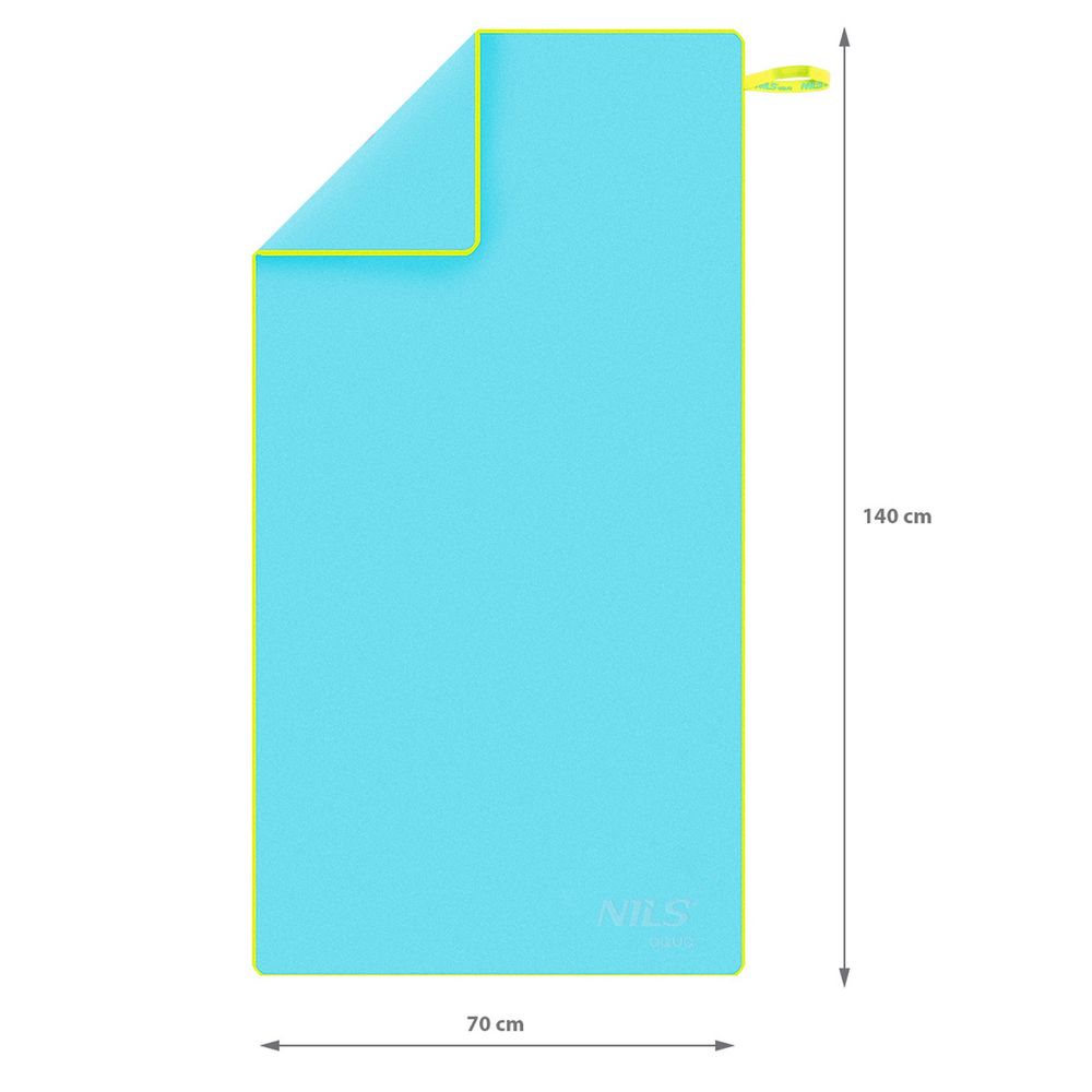 Nar11 plavo-zeleni ručnik od mikrofibre 140x70 cm nils aqua slika 6