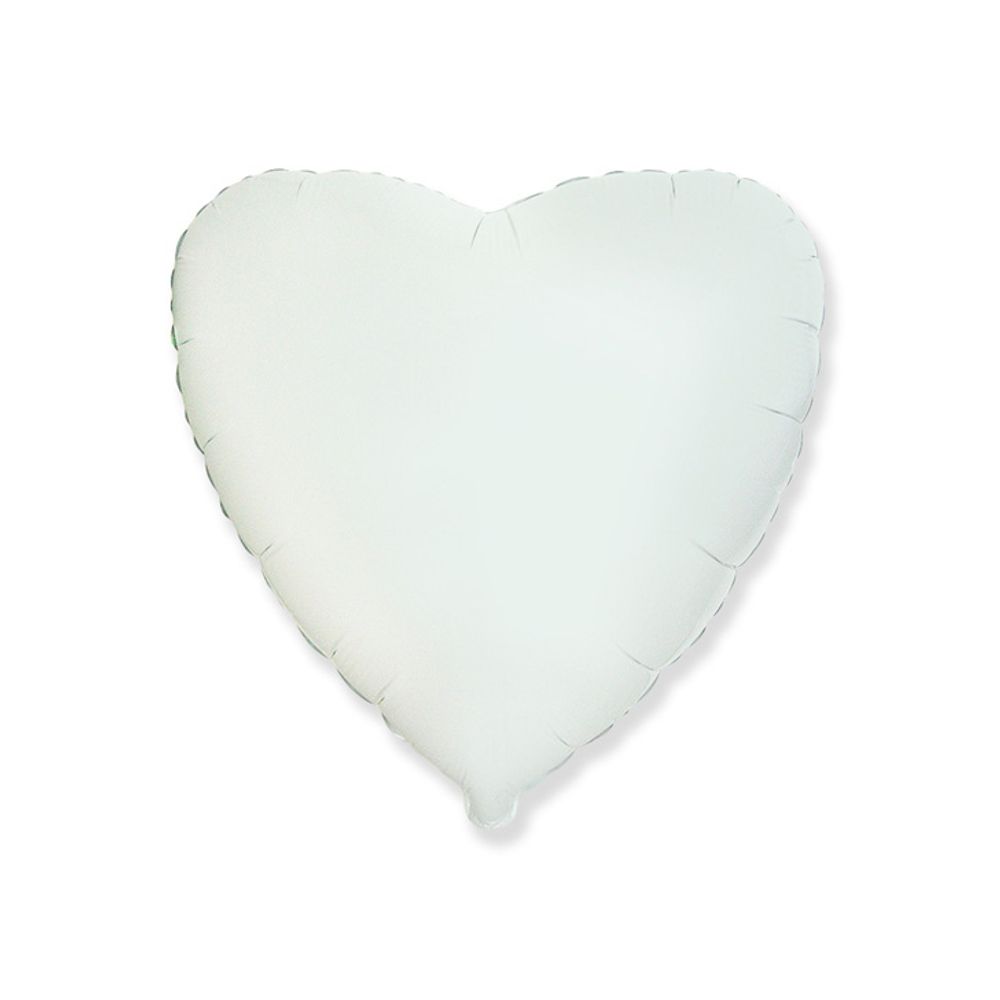 Folijski balon Srce Bijelo 45 cm - 201500B slika 1
