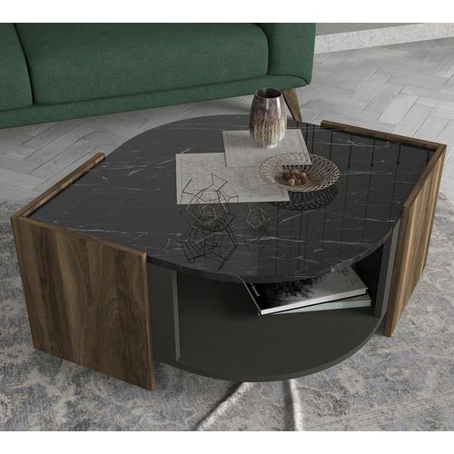 Marbel Walnut
Grey
Black Coffee Table slika 3