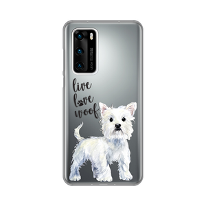 Torbica Silikonska Print Skin za Huawei P40 Love Woof