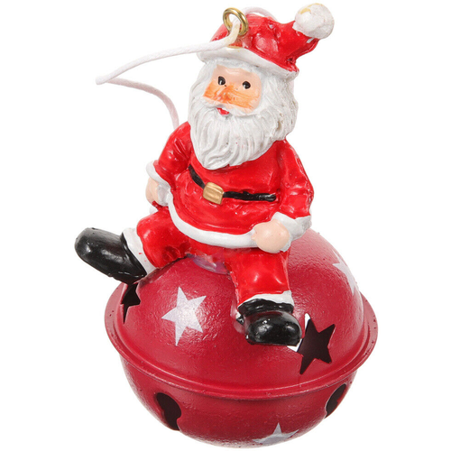 Novogodisnji ukras lampion sa Deda Mrazom slika 1